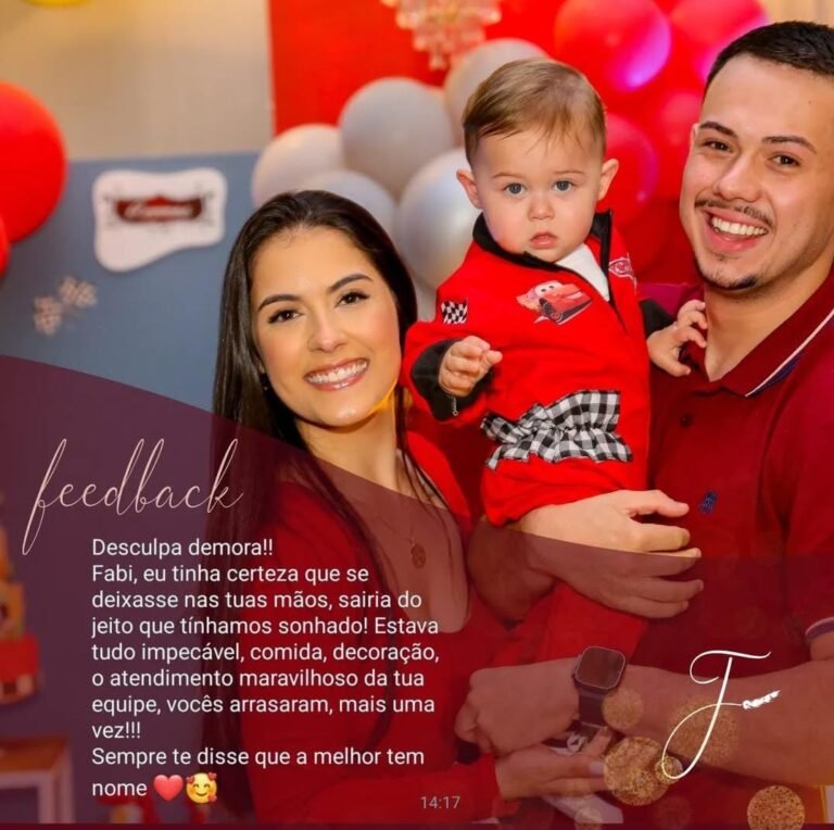 feedback de pais em aniversário