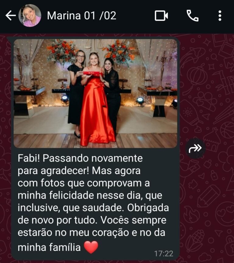 feed back formatura