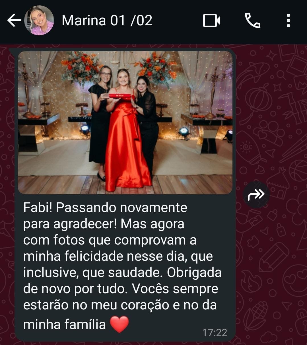 feed back formatura